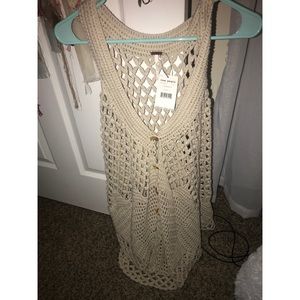 Free people crochet top